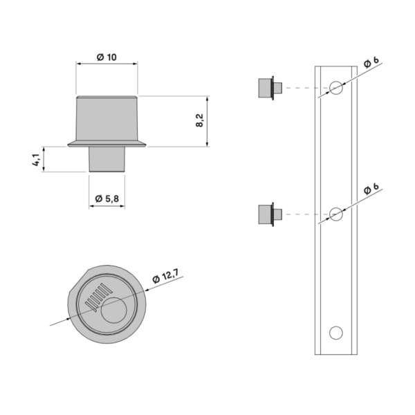 Rivet ø6 standard