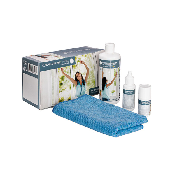 Set entretien complet alu anodise/pvc blanc