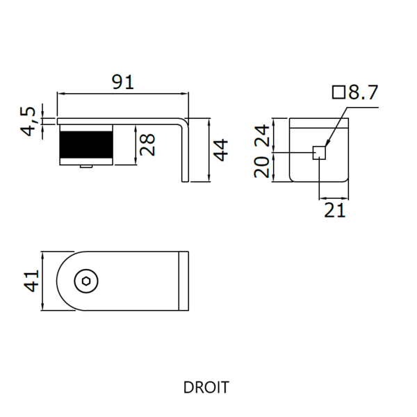 Supports inox 304