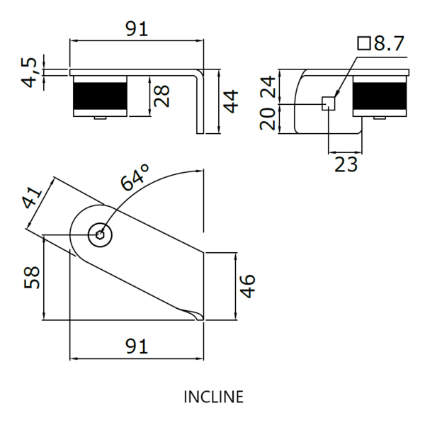 Supports inox 304