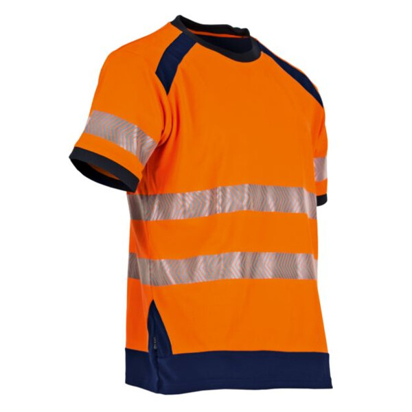 Tee shirt manche courte haute visibilite lampion orange