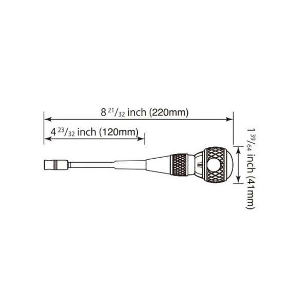 Tournevis à cliquet ball ratchet