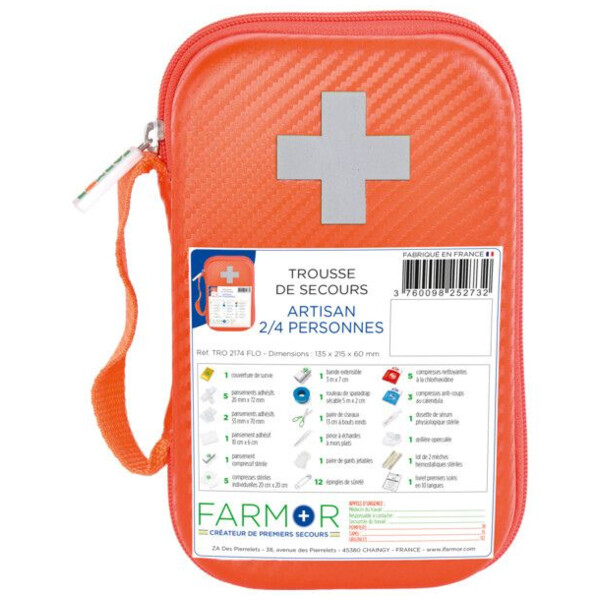 Trousse de secours vehicule  2/4 pers.