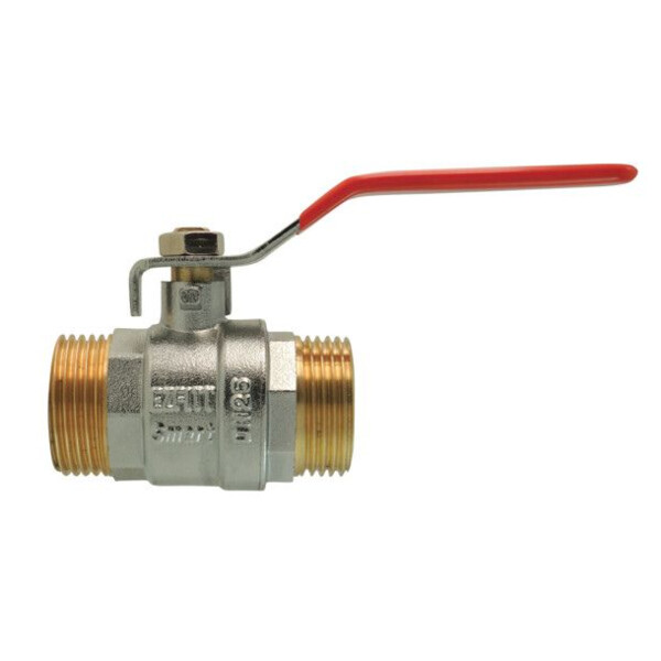 Vanne a sphere male/male poignee plate "smart"