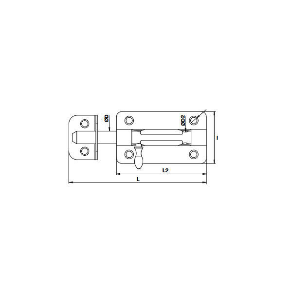 Verrou porte cadenas