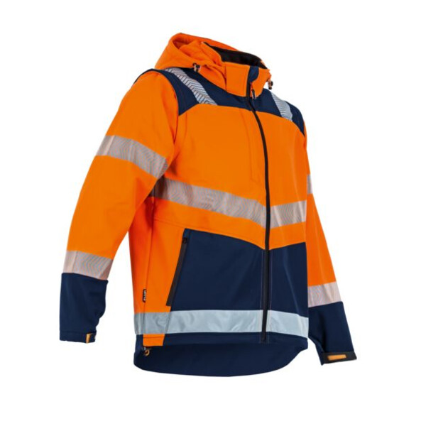 Veste softshell haute visibilite cible orange
