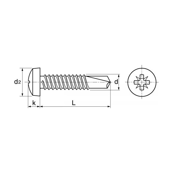 Vis autoperceuse inox 