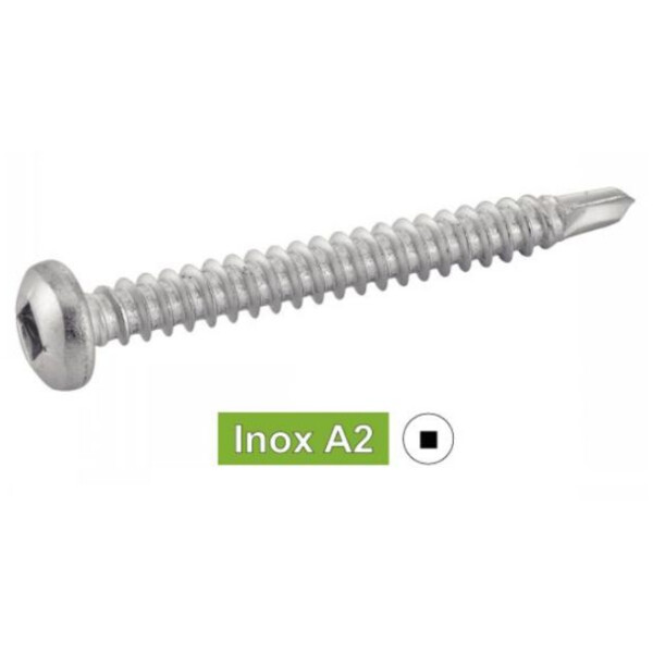 Vis autoperceuse tête cylindrique inox