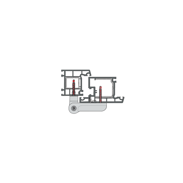 Vis autoperforante pour paumelle pvc