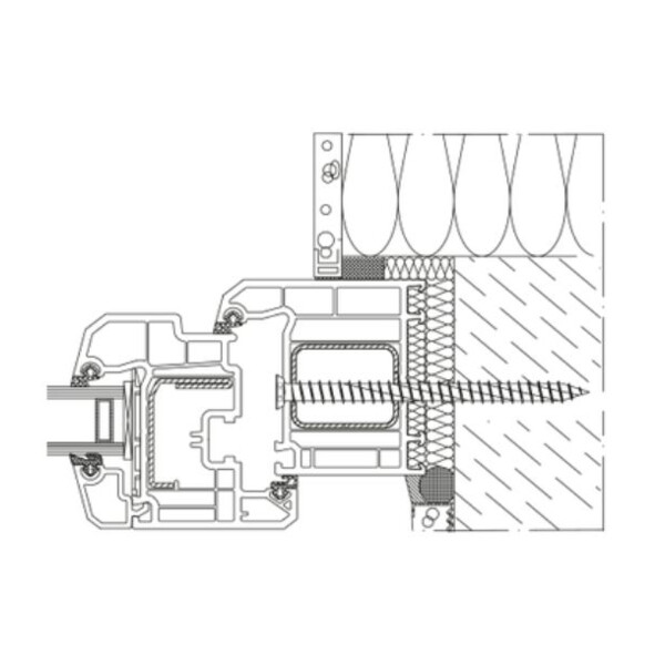 Vis béton menuiserie pvc