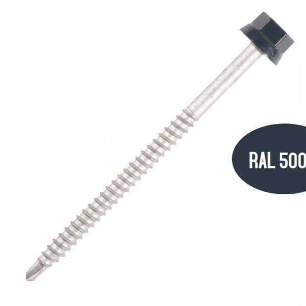 Vis fixation bac acier sur bois ral 5008