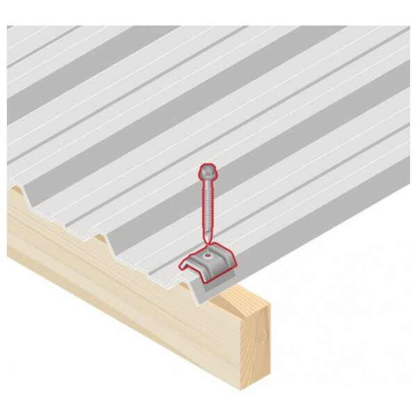 Vis fixation bac acier sur bois ral 8012
