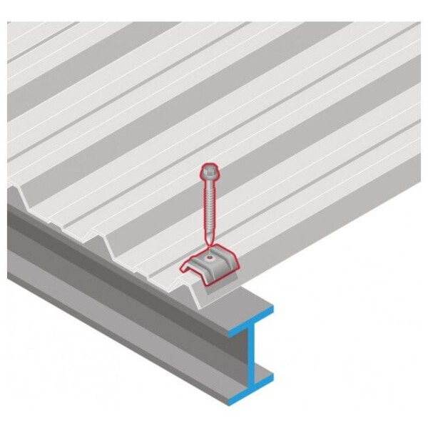 Vis fixation bac acier sur fer - i ral 8012