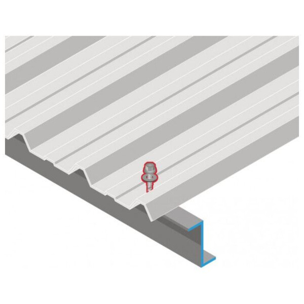 Vis fixation placage bac acier sur fer z