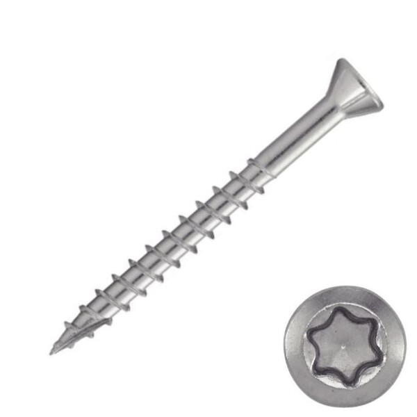 Vis inox pour terrasse bois durs