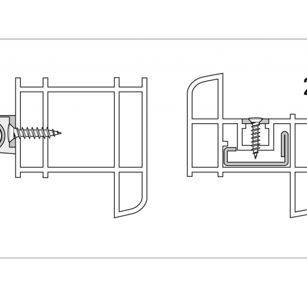 Vis pvc tête fraisée  se simple filet