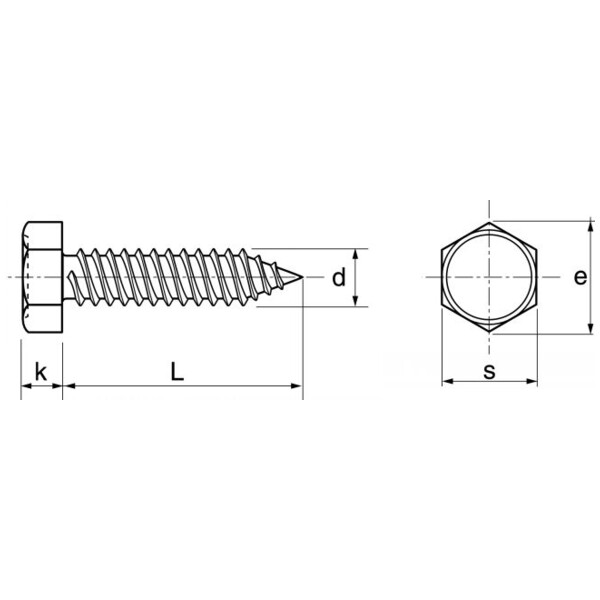 Vis tôle th inox