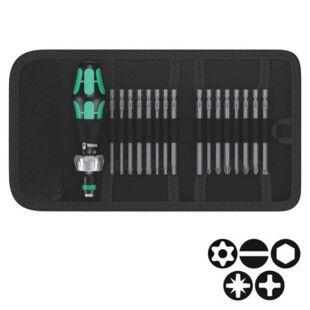 TOURNEVIS MULTILAMES KRAFTFORM KOMPAKT 60 RA (JEU DE 17) Wera