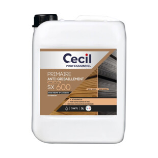 SATURATEUR PRIMAIRE ANTI-GRISAILLEMENT SX600 INCOLORE 5L V33 - Cecil