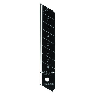 LAME DE CUTTER RAZAR BLACK 18MM POUR DRIVER DC561 (ETUI DE 10) Tajima
