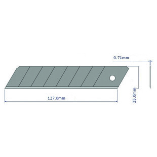 LAME SECABLE 25 MM STANDARD (ETUI DE 10) Wilmart