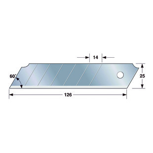 LAME DE CUTTER ROCK HARD BLADE 25 MM (ETUI DE 10) Tajima