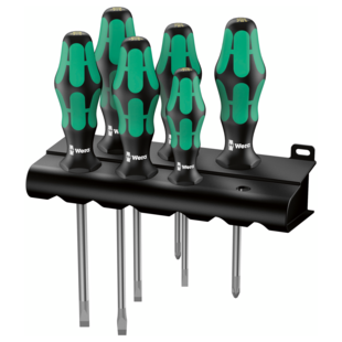 TOURNEVIS KRAFTFORM PLUS LASERTIP 334/6 (JEU DE 6) Wera