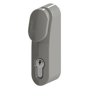 MANOEUVRE EXT DEBRAYABLE BOUTON ALU RAL 9006 ISSUDOM MBO Dom Metalux