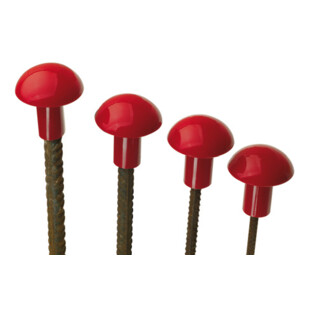 EMBOUTS DE SECURITE POUR FER A BETON D.8 A 20 MM (SACHET 125 PC) Vinmer