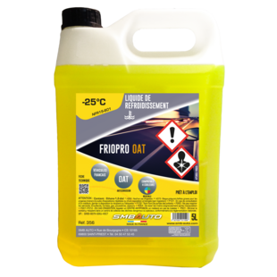 LIQUIDE DE REFROIDISSEMENT -25°C FRIOPRO OAT SMB 5L Smb Auto