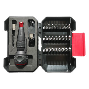 TOURNEVIS ASSISTANCE ELECT. BALL GRIP USB + 24 EMBOUTS CHOCS 30MM + PORTE EMBOUT Vessel