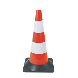 BALISE PLASTIQUE ROUGE FLUO PIED CAOUTCHOUC Sofop Taliaplast Multigraphic