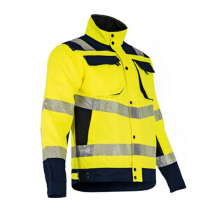BLOUSON HAUTE VISIBILITE REFLEXION MARINE/JAUNE Lma Lebeurre