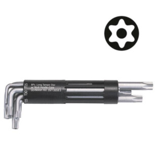 CLE MALE TORX® PERCE LONGUE, T10 A T50 (JEU DE 8) Ks Tools