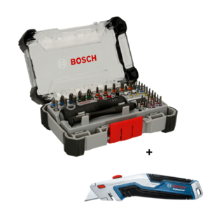 Kit Coffret d'embouts vissage précision + cutter Bosch