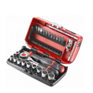 COFFRET SERRAGE-VISSAGE NANO 1/4" 38 PIECES Facom