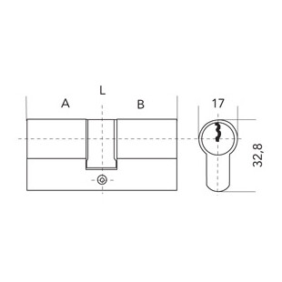 Cylindre débrayable F6 S - s'entrouvrant 3 clés Ifam