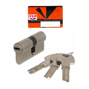Cylindre double F6 S - s'entrouvrant 3 clés Ifam