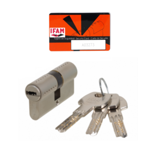 Cylindre double RX - s'entrouvrant 3 clés Ifam