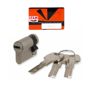 Demi cylindre F6 S - s'entrouvrant 3 clés Ifam