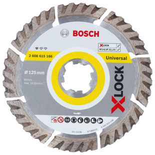 Disque diamant X-LOCK 125mm Bosch