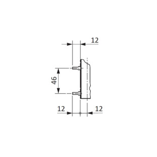 Fiche d'angle à brocher 12 mm TITAN Siegenia