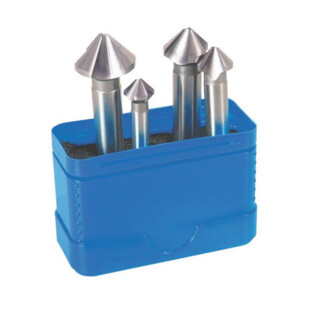 FRAISE A CHANFREINER HSS-E 90° 3 COUPES (JEU DE 4) Fisch®