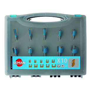 MECHE A RAINER CARBURE Ø8 A 25 QUEUE 8 MM (COFFRET DE 10) Leman