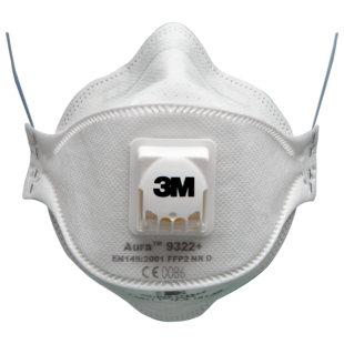 MASQUE ANTI-POUSSIERES SERIE 3M AURA 9300+ AVEC SOUPAPE 3M France