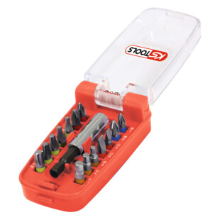 EMBOUTS DE VISSAGE A CODE COULEUR TORSIONPOWER® 1/4''(JEU DE 15) Ks Tools