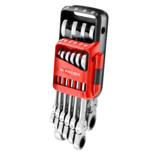 CLE MIXTE A CLIQUET ARTICULEE 467BF 8 A 19 MM (JEU DE 10) Facom