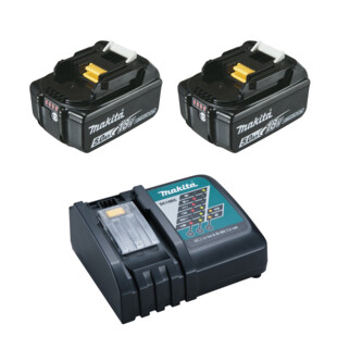 PACK ENERGIE LI-ION 18V 2X5AH + CHARGEUR SIMPLE DC18RC Makita