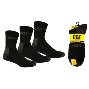 CHAUSSETTE QUARTERSOCKS NOIR  LOT 3 PAIRES T41-45 Caterpillar