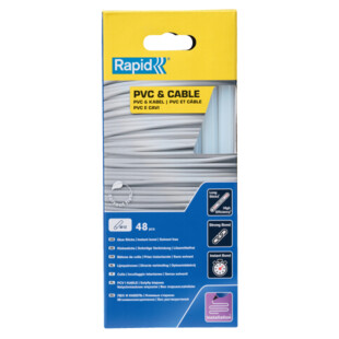 COLLE PVC & CÂBLES EN BATON Ø 12 MM (BOITE DE 48) Rapid